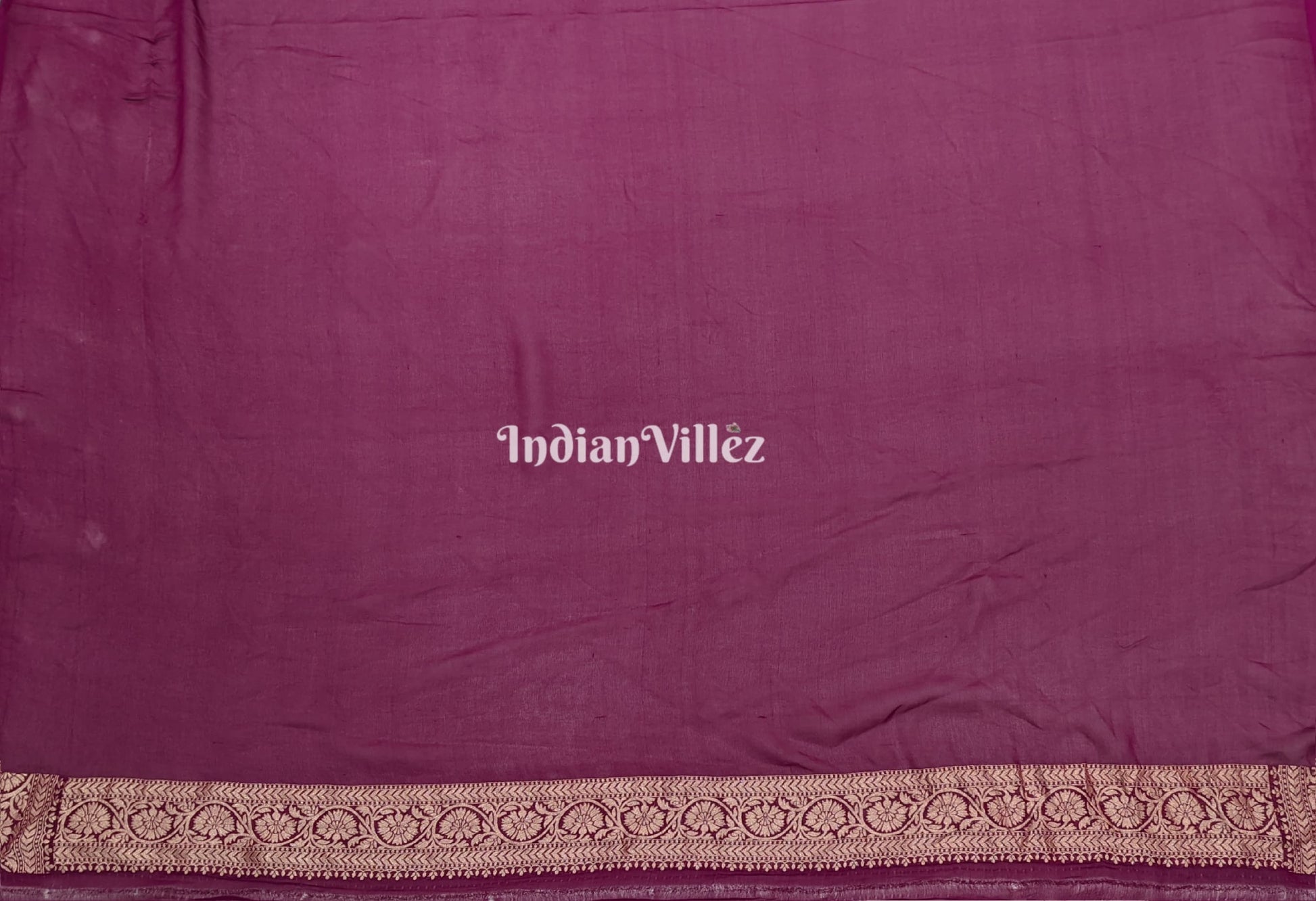 Purple Banarasi Khaddi Georgette Saree