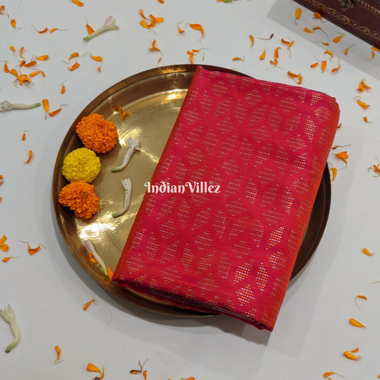 Imperial Orange Venkatagiri Silk Saree