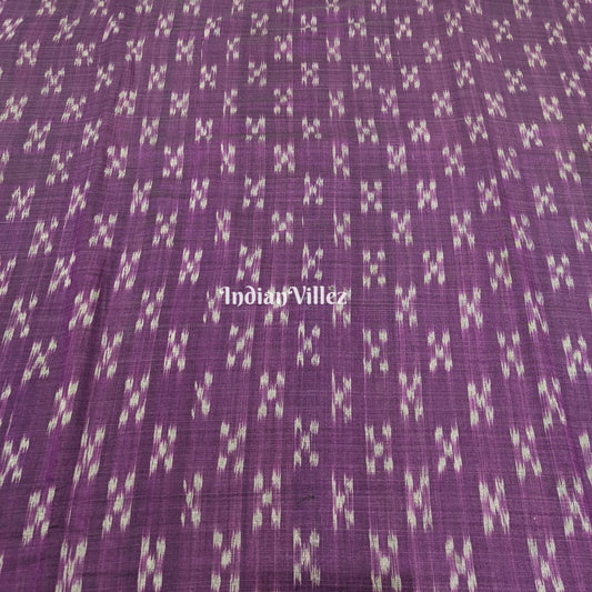 Purple Odisha Ikat Sambalpuri Cotton Fabric