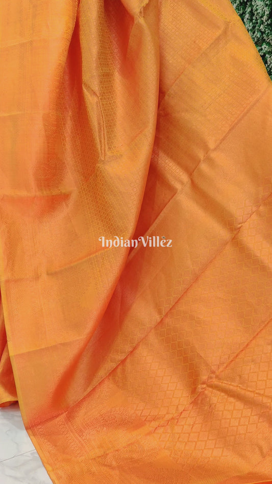 Yellow Kanchipuram Silk Saree