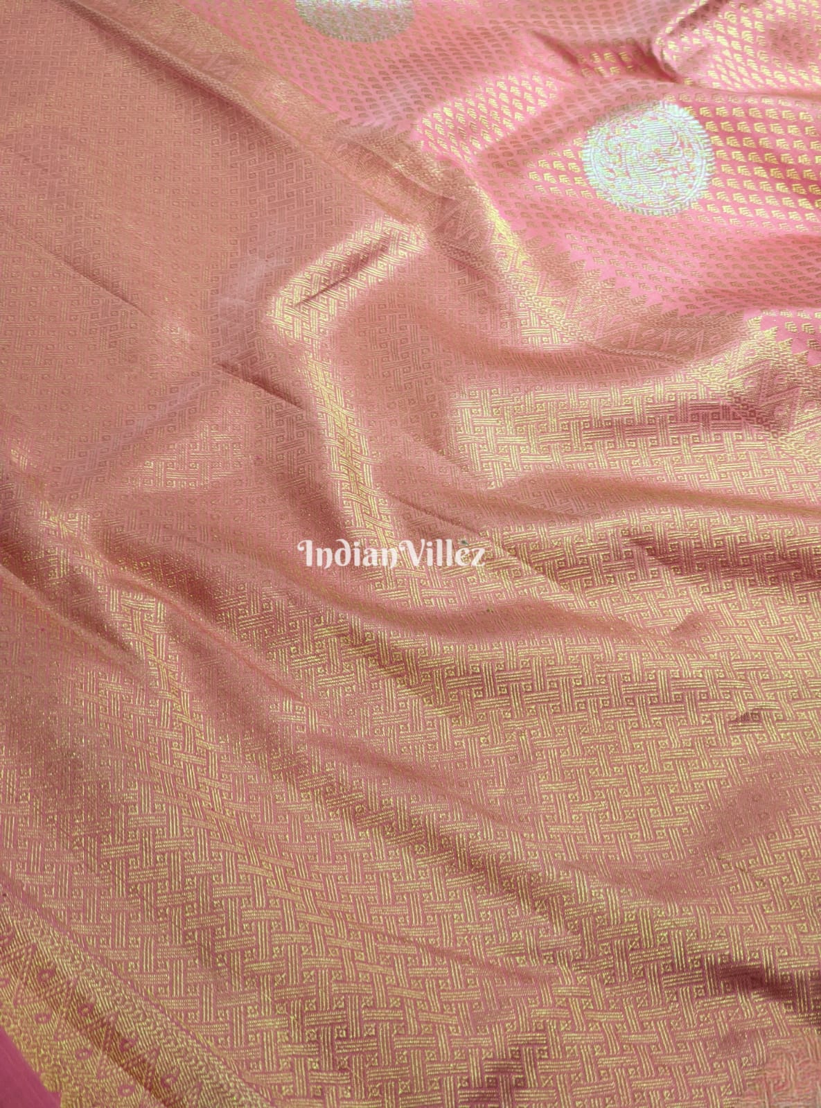 Pink Kanjivaram Silk Saree