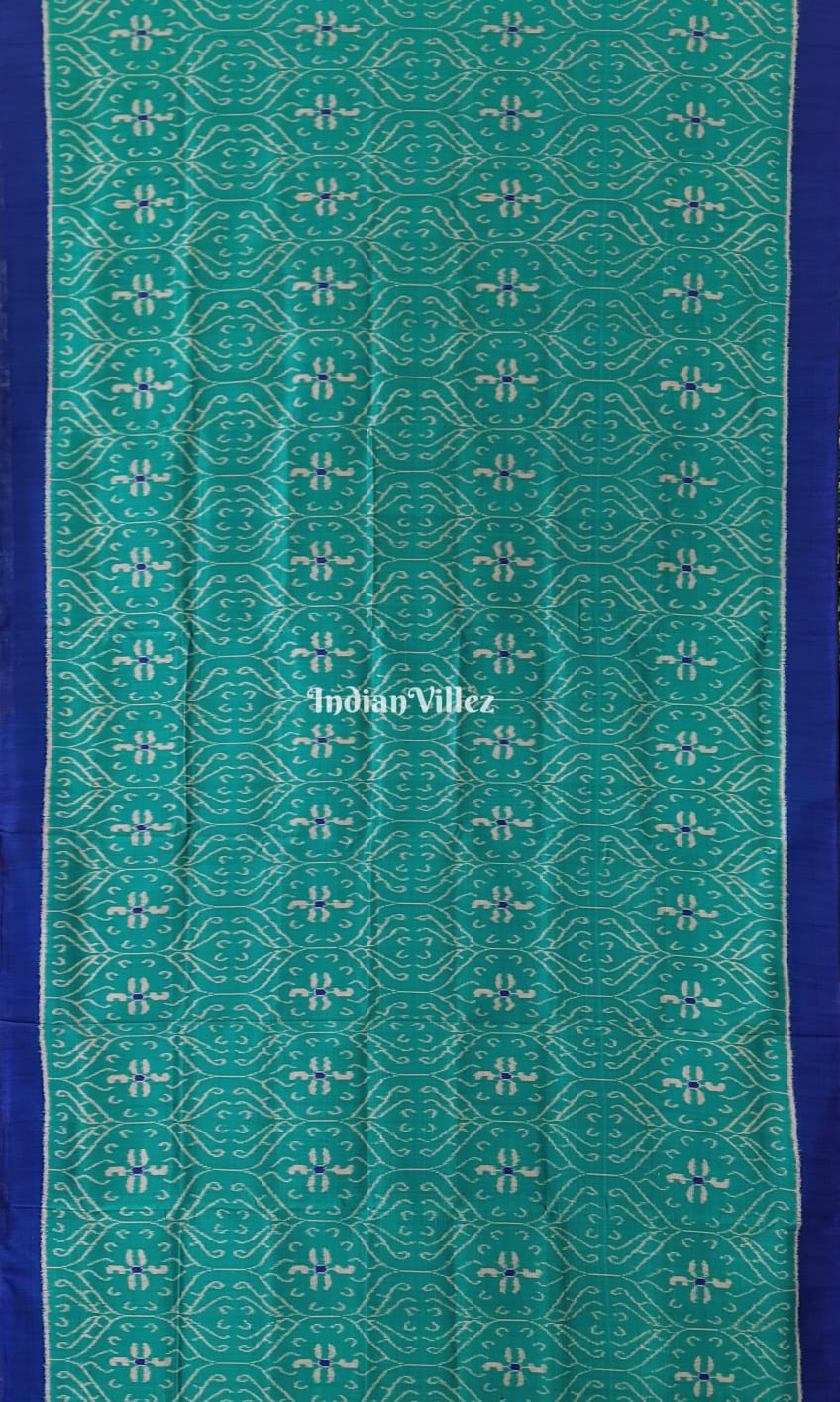 Copper Sulphate Odisha Ikat Contemporary Silk Saree