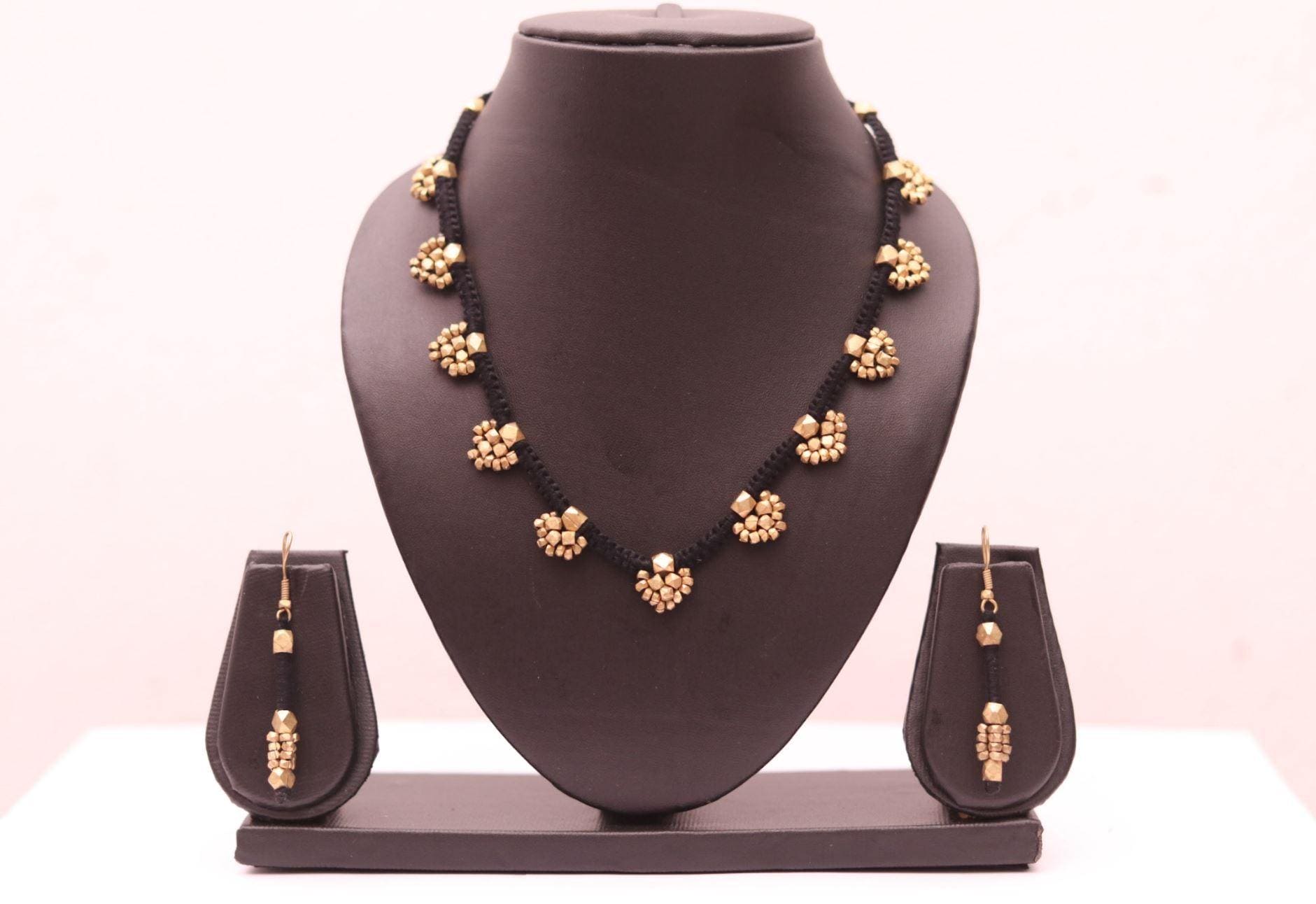 Tribal Dhokra Jewellery - Small Plants - IndianVillèz