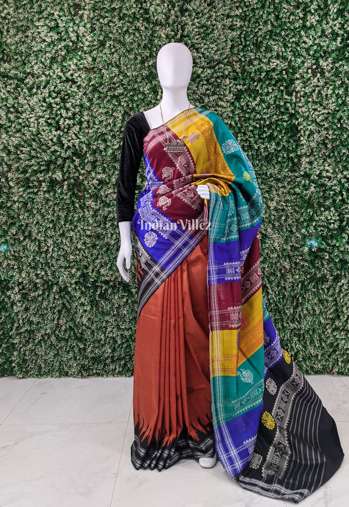 6.4 M ( With Blouse Piece Festive Wear Lilac Berhampuri With Double Palla  Handloom Silk Saree - Indianvillez at best price in Bhubaneswar