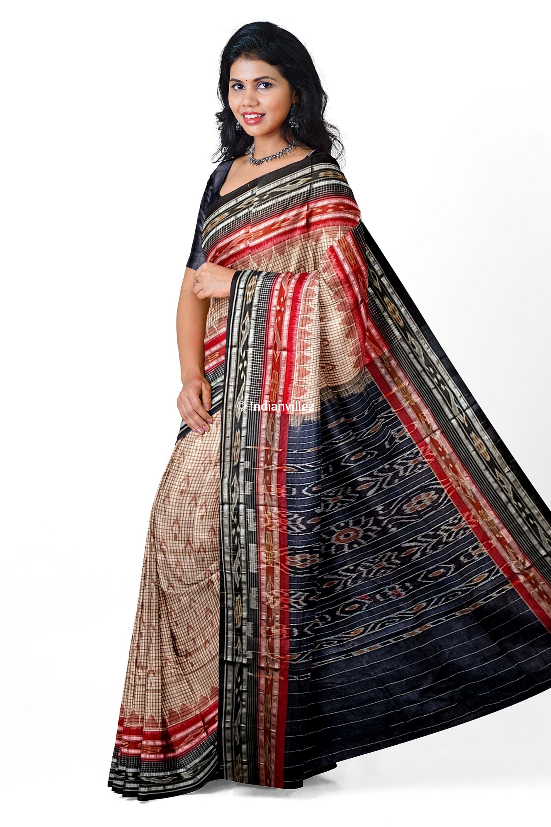 Sachipar and Mayurchandrika Sambalpuri Handloom Cotton Saree