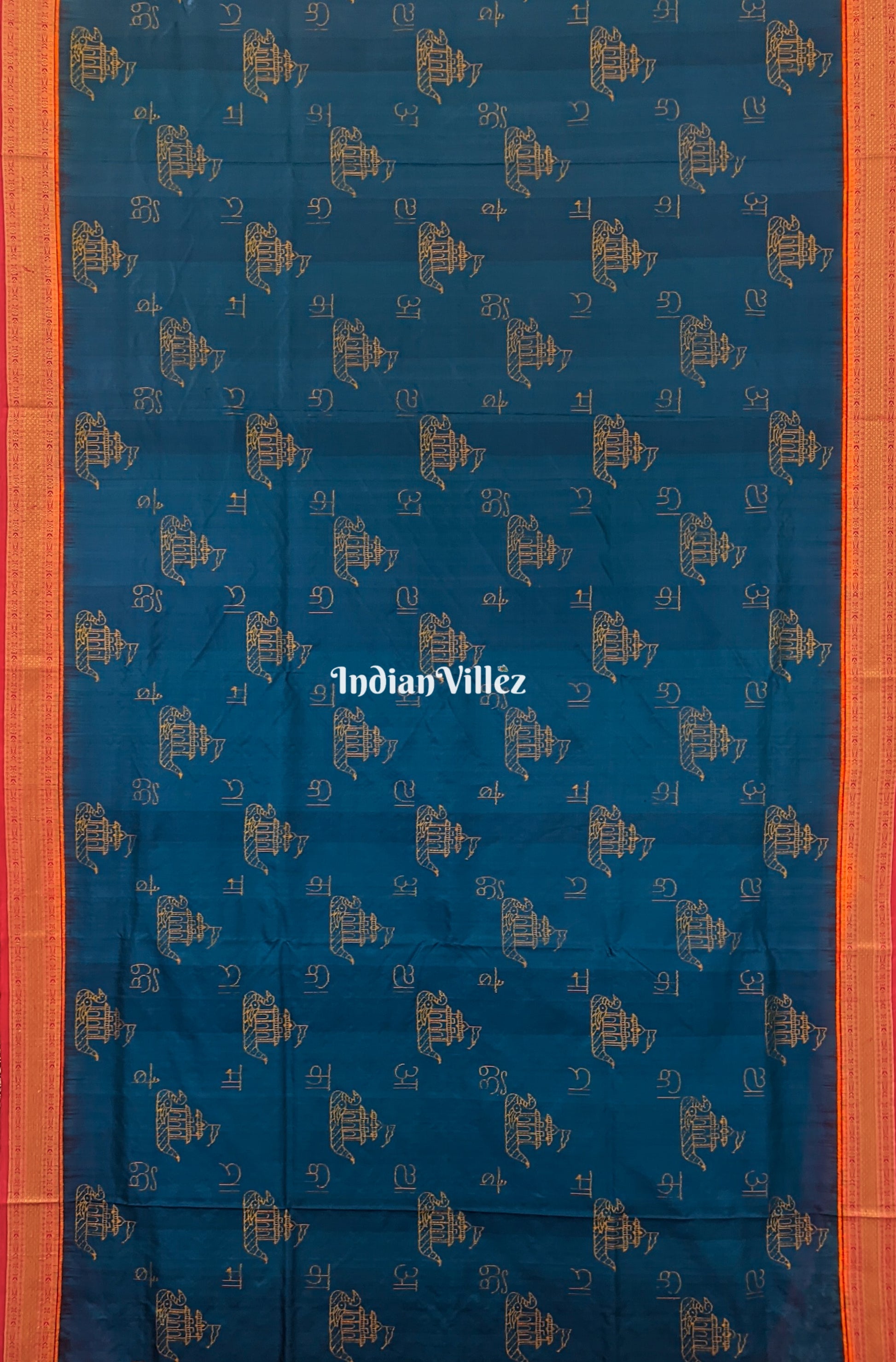 Blue Boita Odisha handloom Sambalpuri Ikat Silk saree