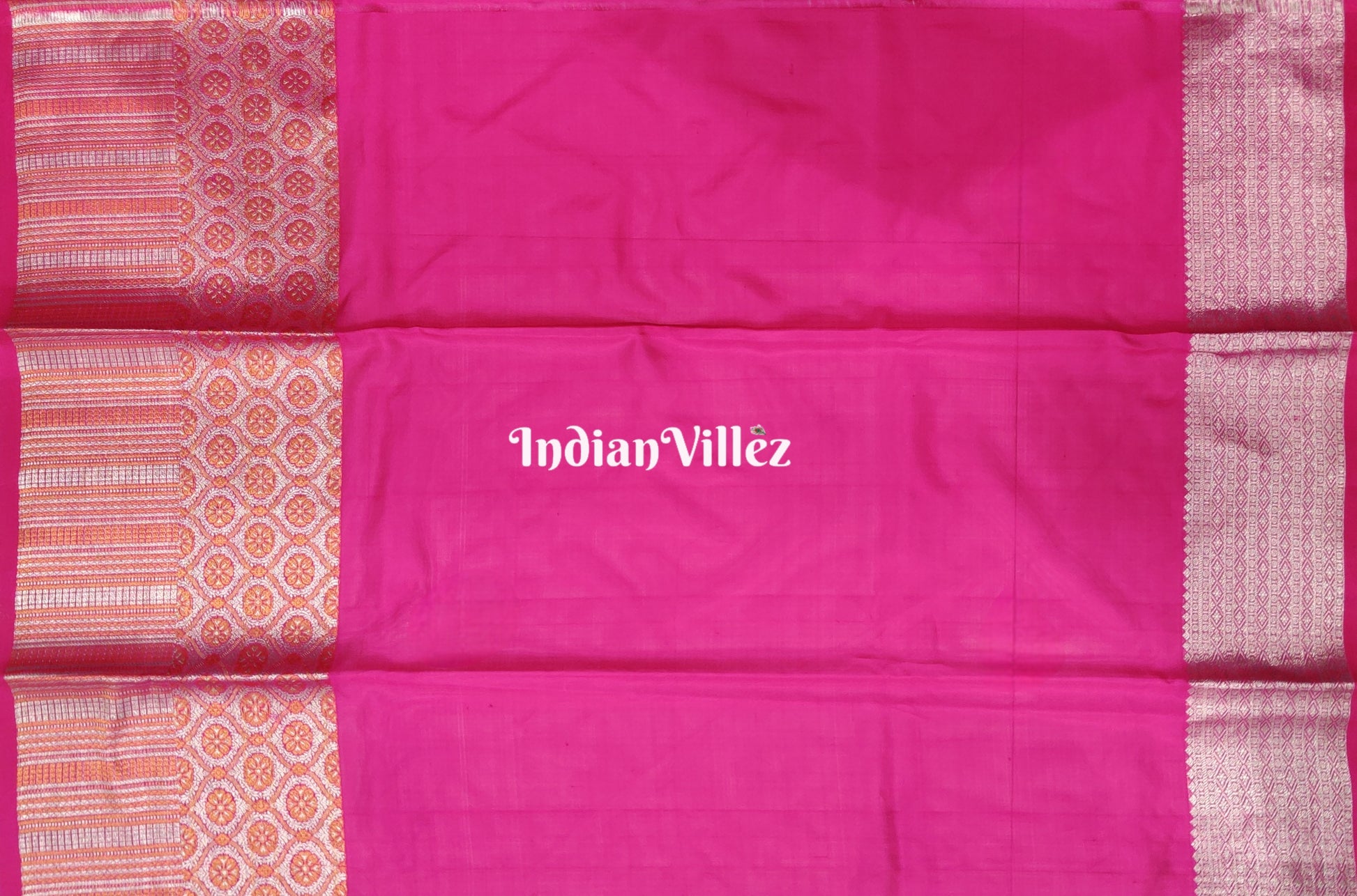 Imperial Orange Venkatagiri Silk Saree