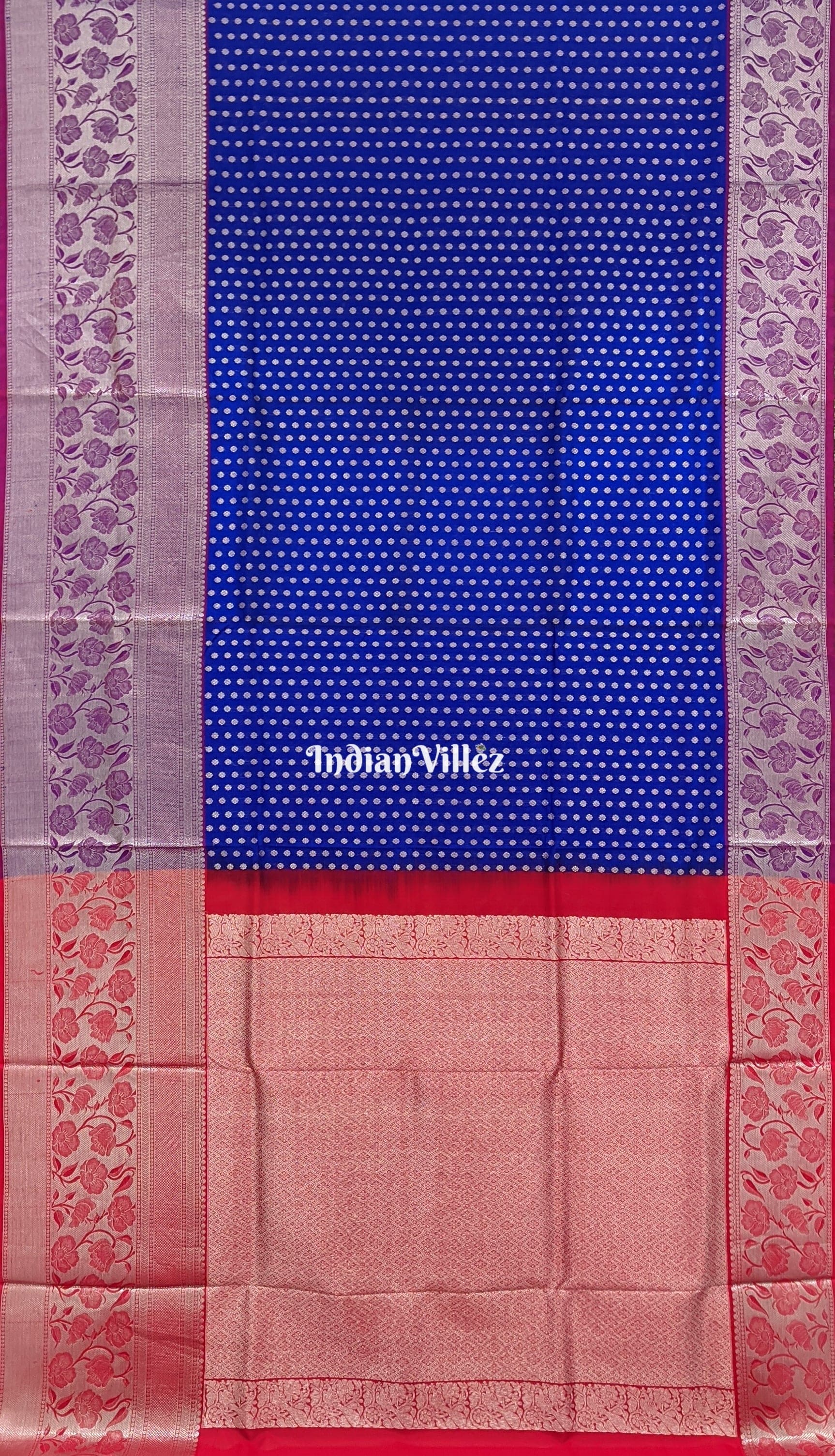 Royal Blue Venkatagiri Silk Handloom Saree