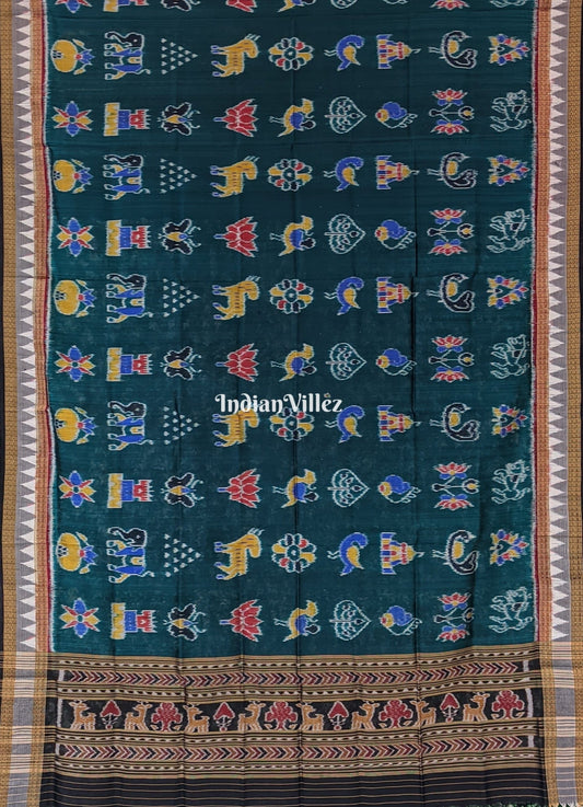 Azure Blue Nabarangi Nabakothi Odisha Handloom Silk Dupatta