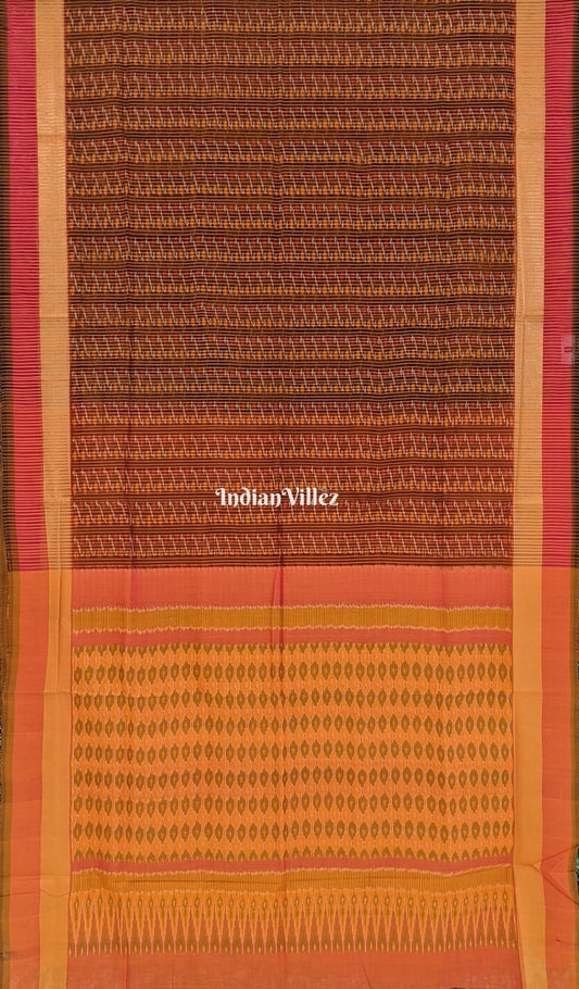 Multicolored Pochampally Ikat Silk Handloom Saree