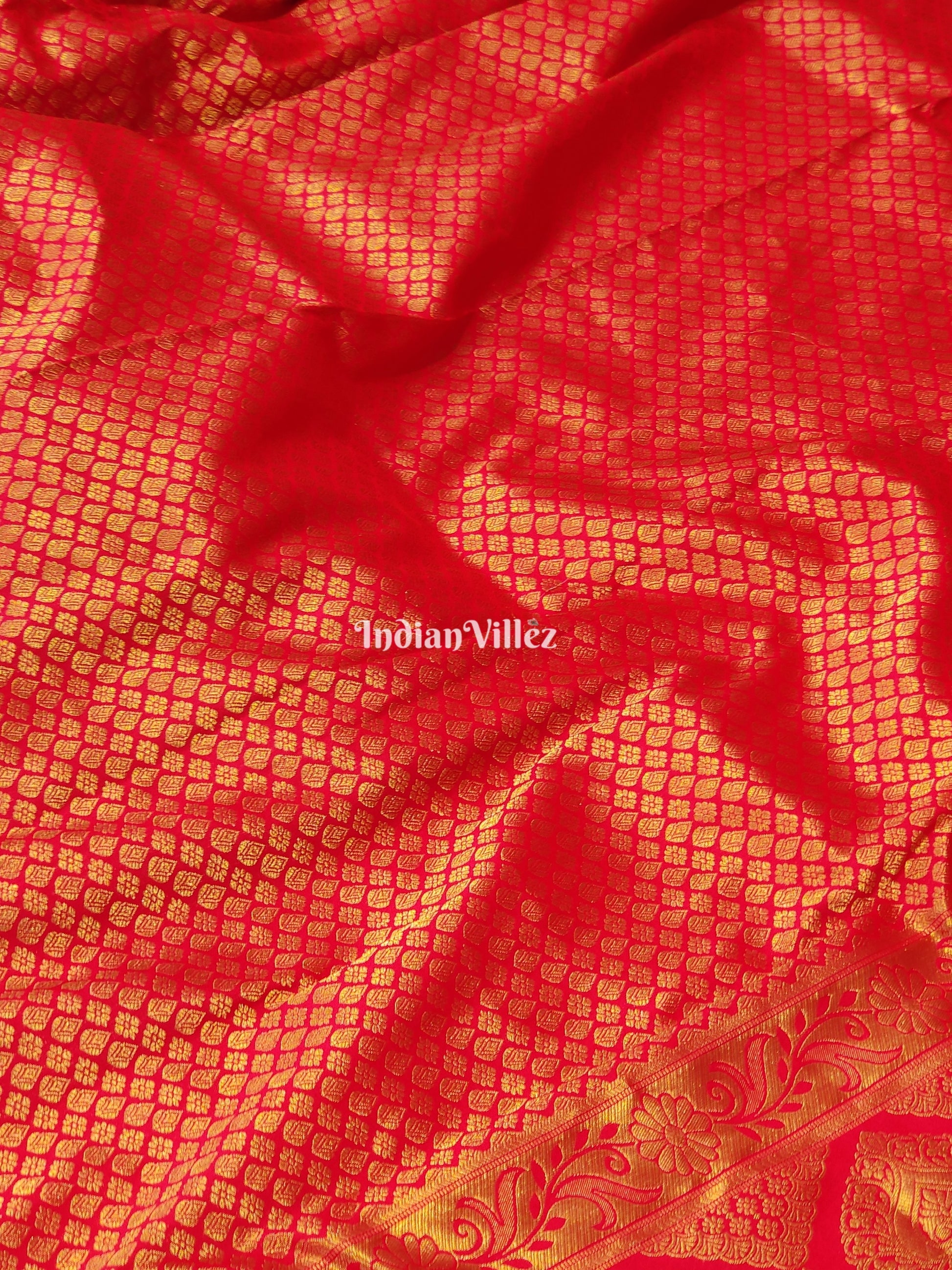 Red Kanjivaram Silk Saree