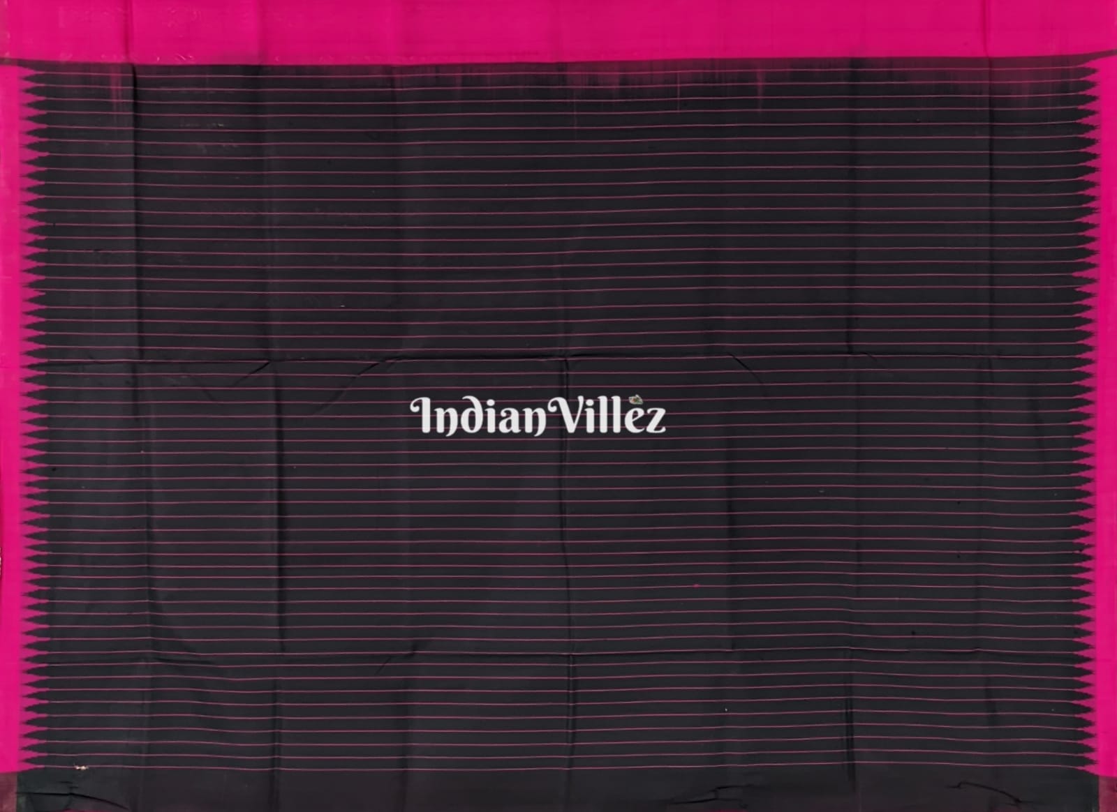 Pink Stripes Sambalpuri Ikat Silk saree with Zari Tissue Pallu