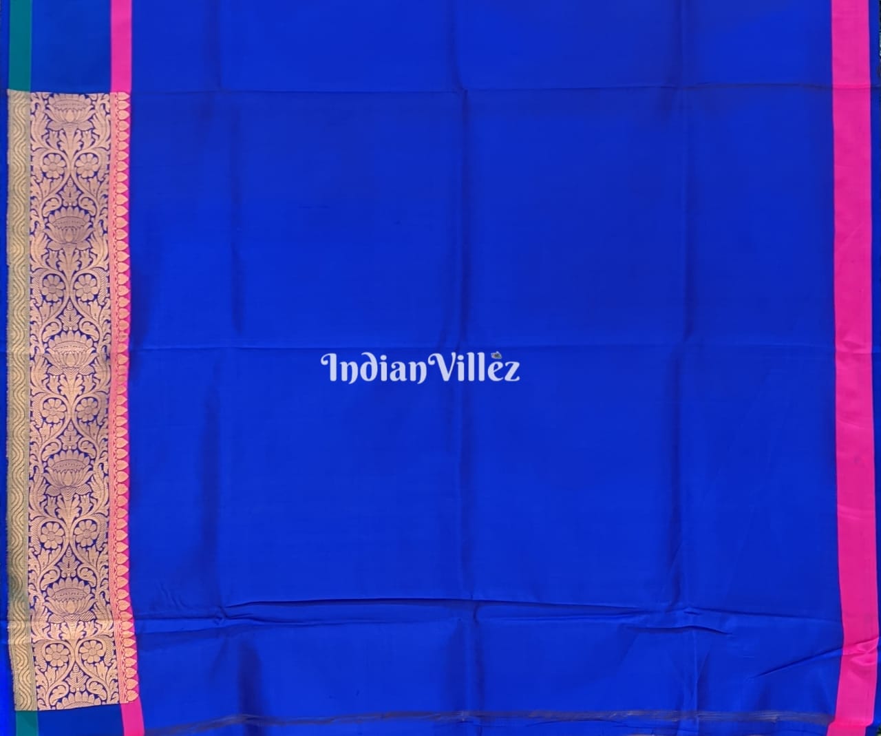 Blue-Grey Brocade Tussar Banarasi Handloom Silk Saree